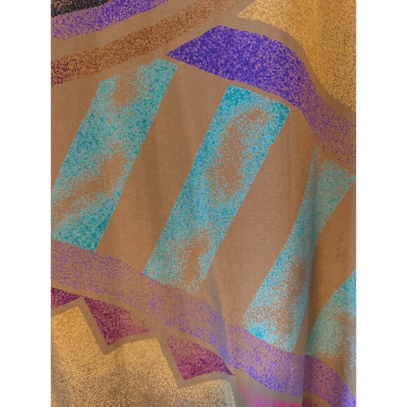 Ellen Tracy Multicolor Silk Dress, Women's Size 8 - Picture 6 of 7